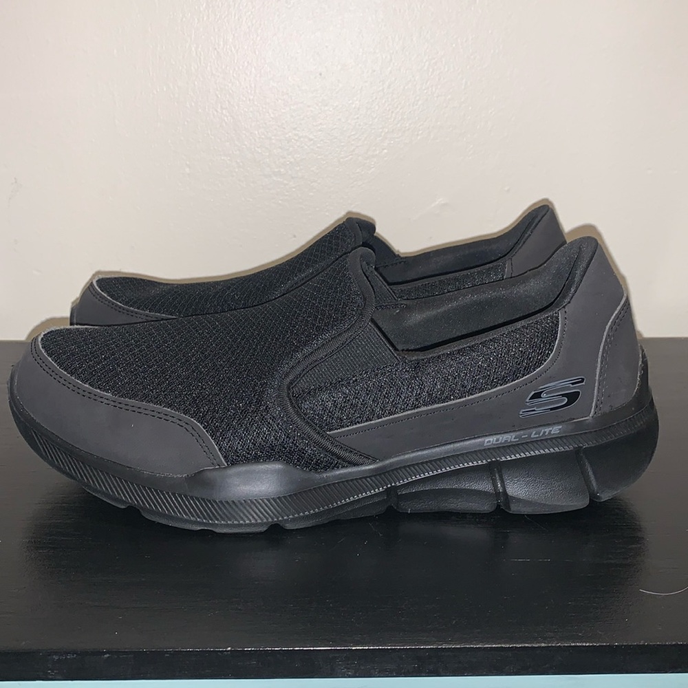 Skechers Men's Black Slip-On Shoes